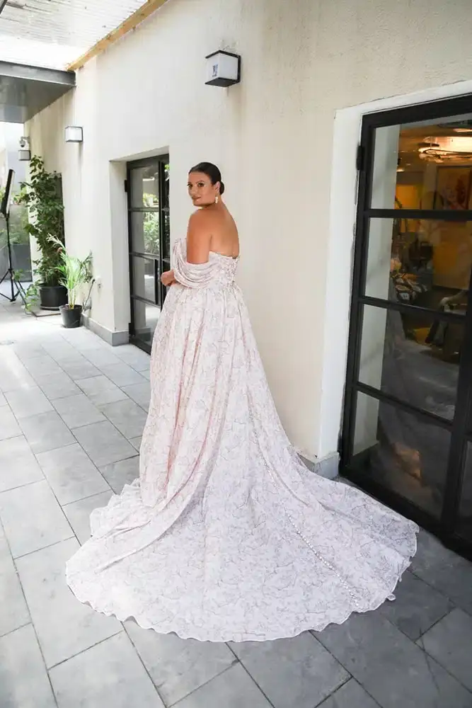 multi-piece wedding dress