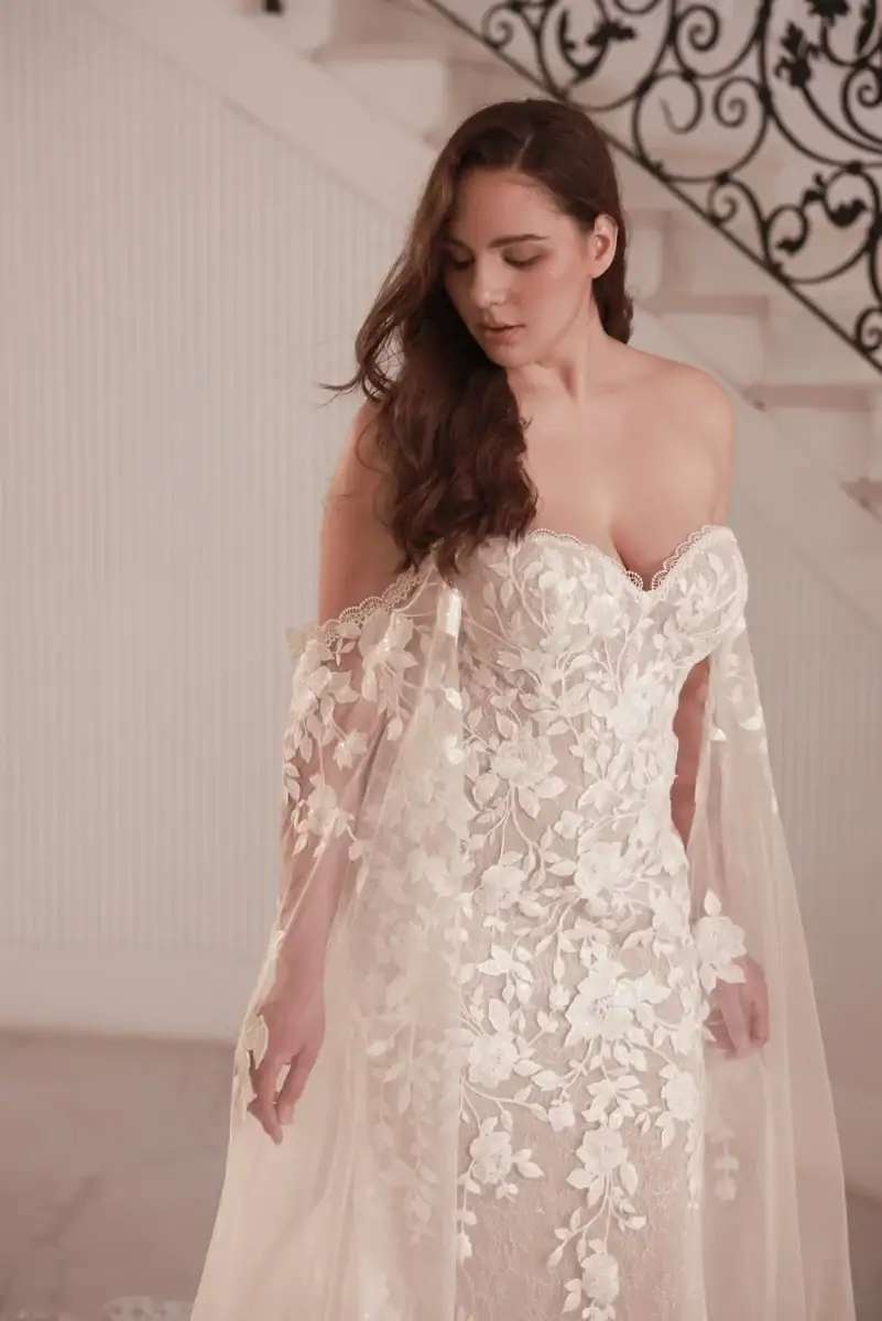 multi-piece wedding dress
