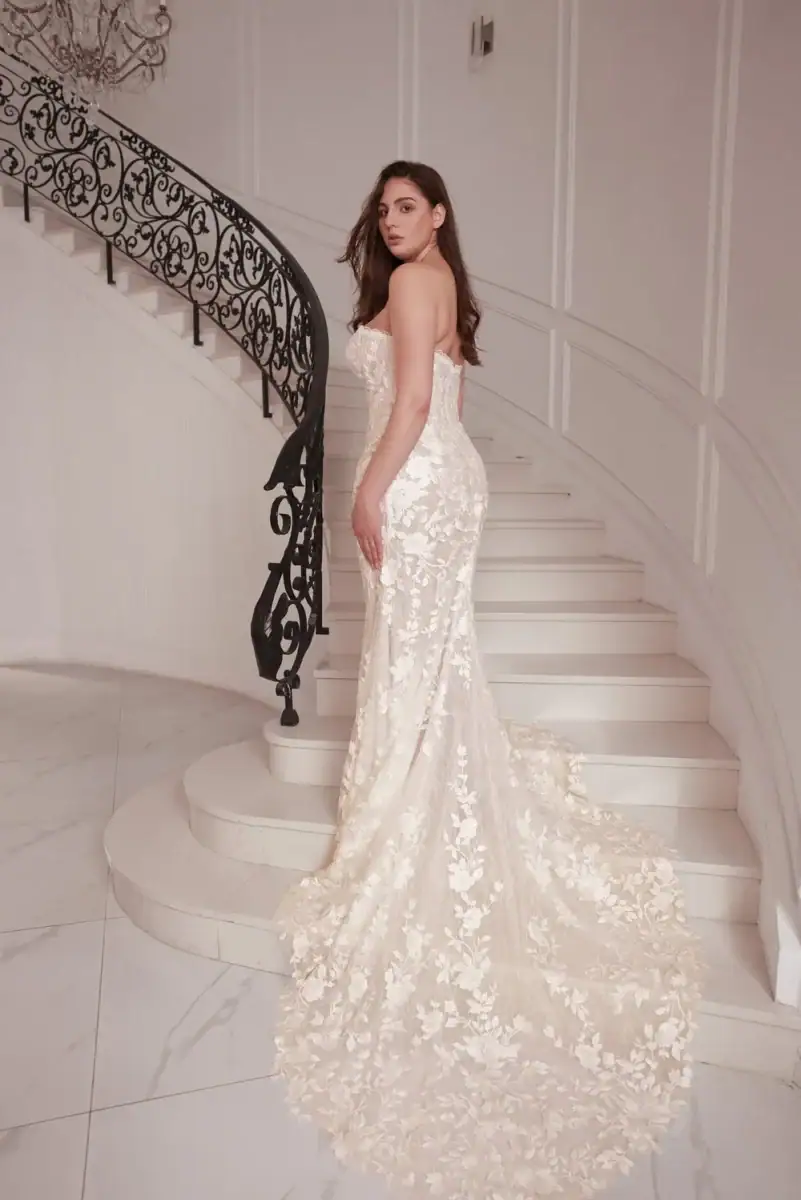 multi-piece wedding dress