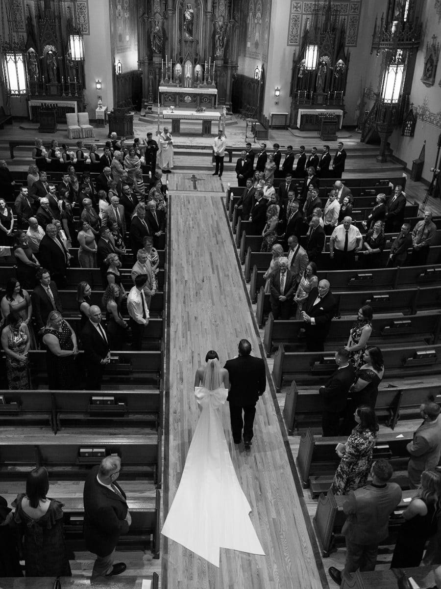 St. Mary's and The Westin Columbus wedding day real bride Kelsey 