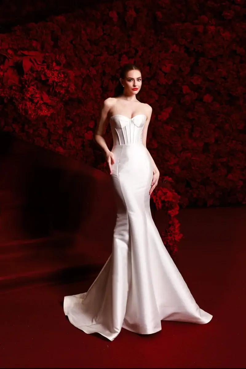 multi-piece wedding dress