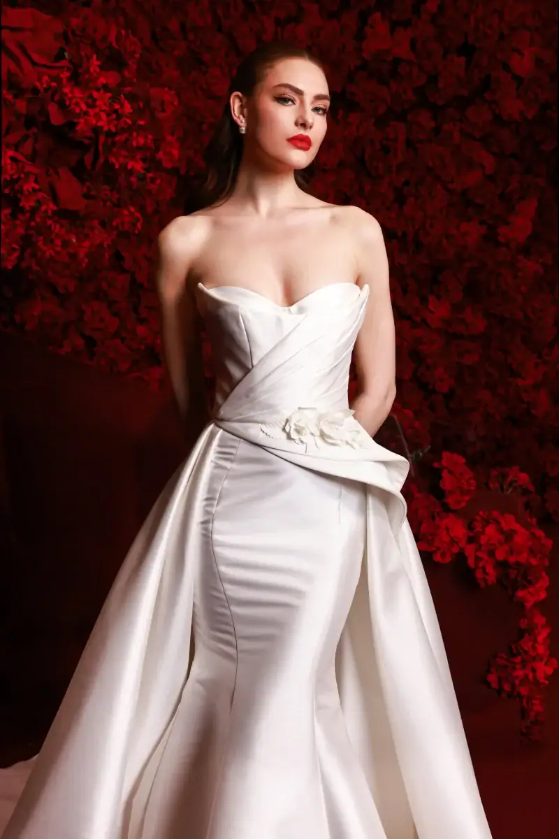 multi-piece wedding dress