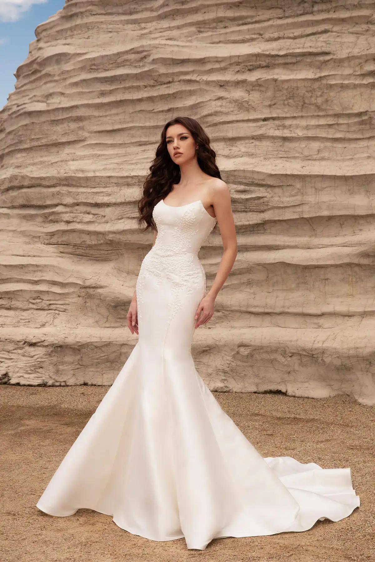 dany tabet talia fitted wedding dress with beaded details
