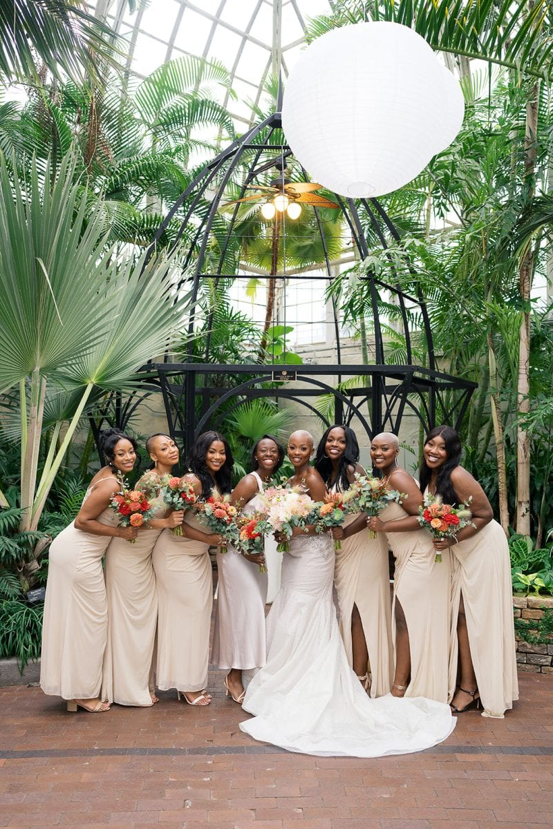 Franklin park conservatory wedding real bride Genevieve