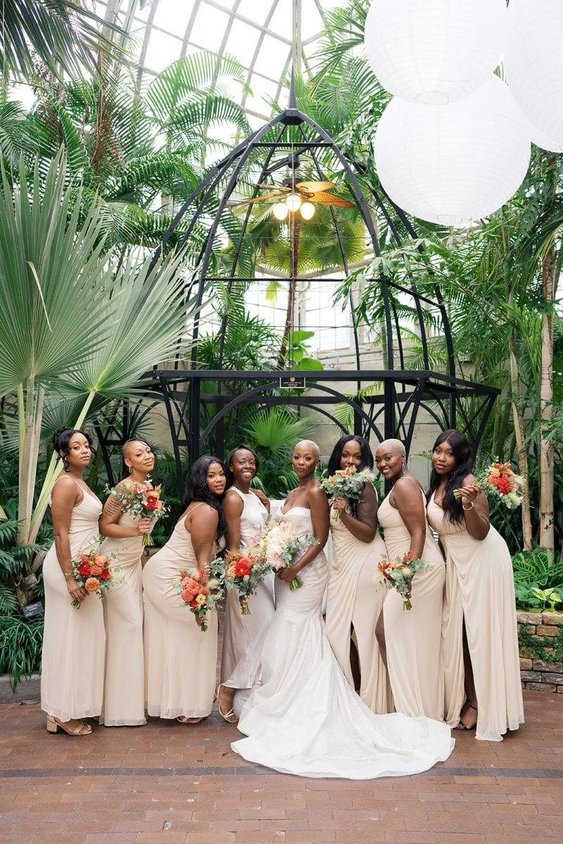 Franklin park conservatory wedding real bride Genevieve