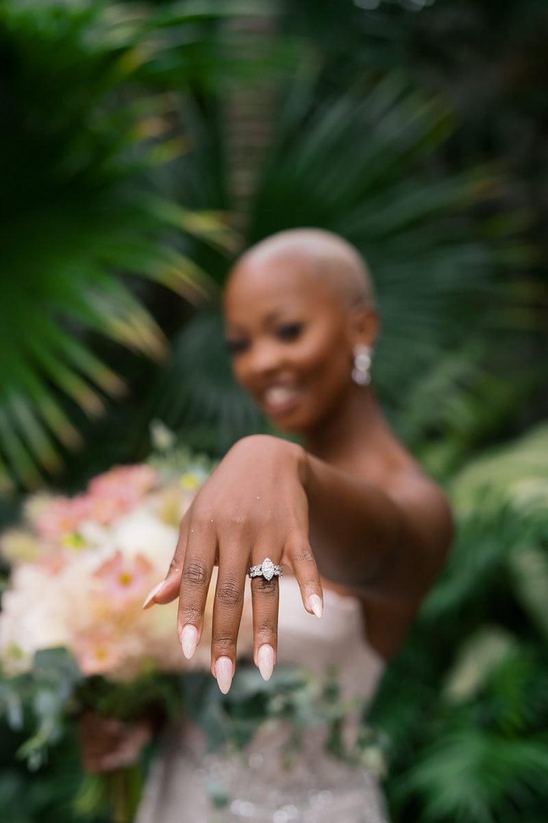 Franklin park conservatory wedding real bride Genevieve