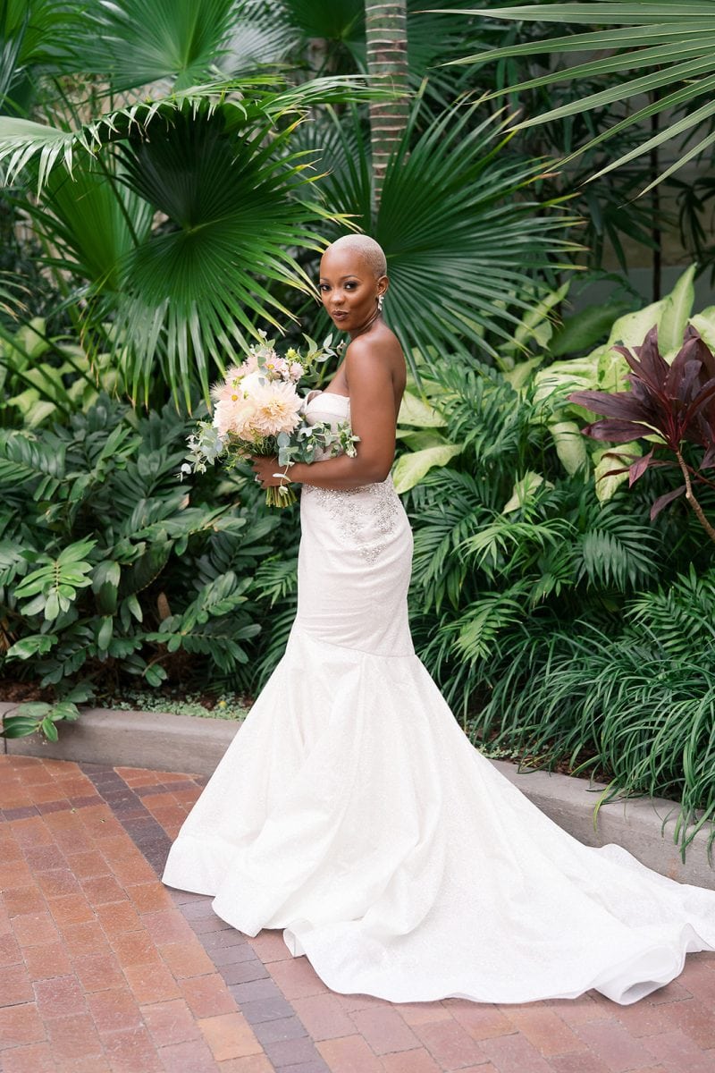 Franklin park conservatory wedding real bride Genevieve