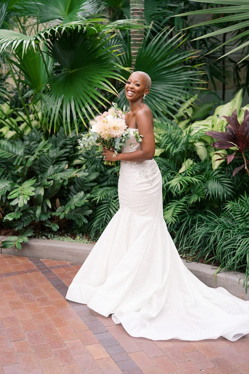 Franklin park conservatory wedding real bride Genevieve