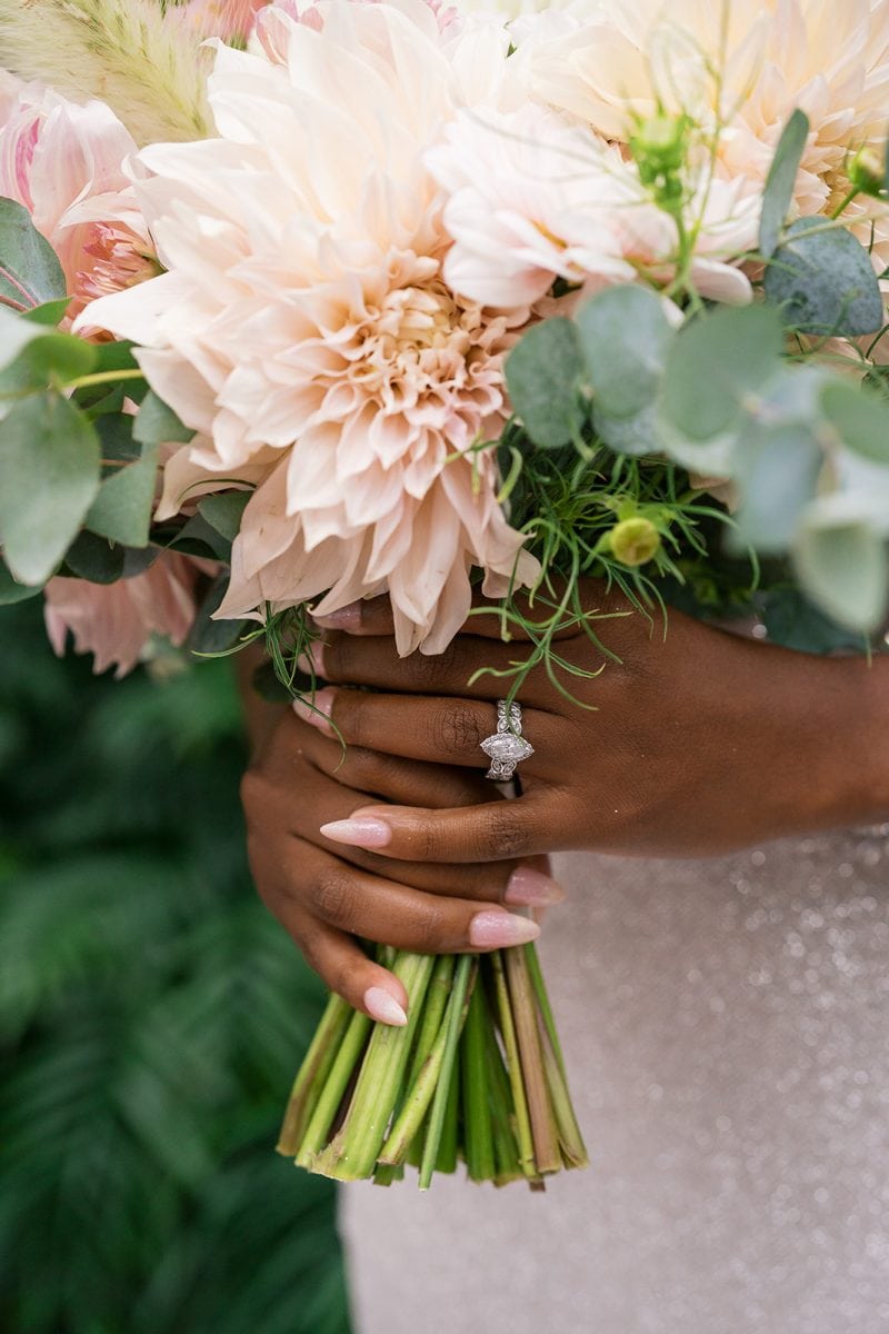 Franklin park conservatory wedding real bride Genevieve