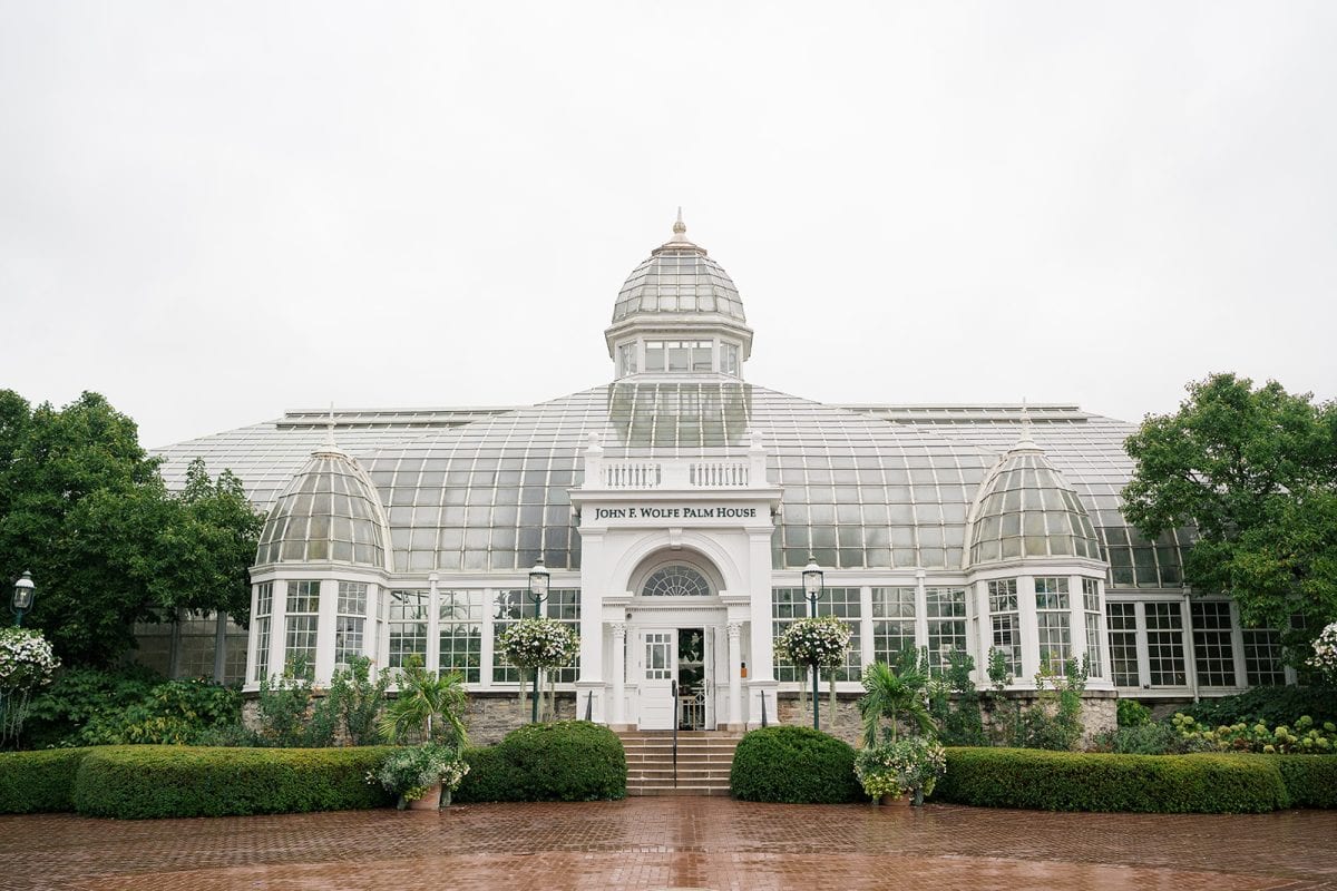 Franklin park conservatory wedding real bride Genevieve
