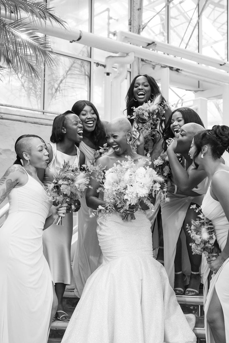 Franklin park conservatory wedding real bride Genevieve