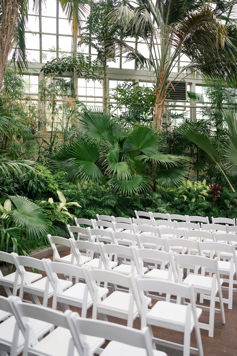 Franklin park conservatory wedding real bride Genevieve