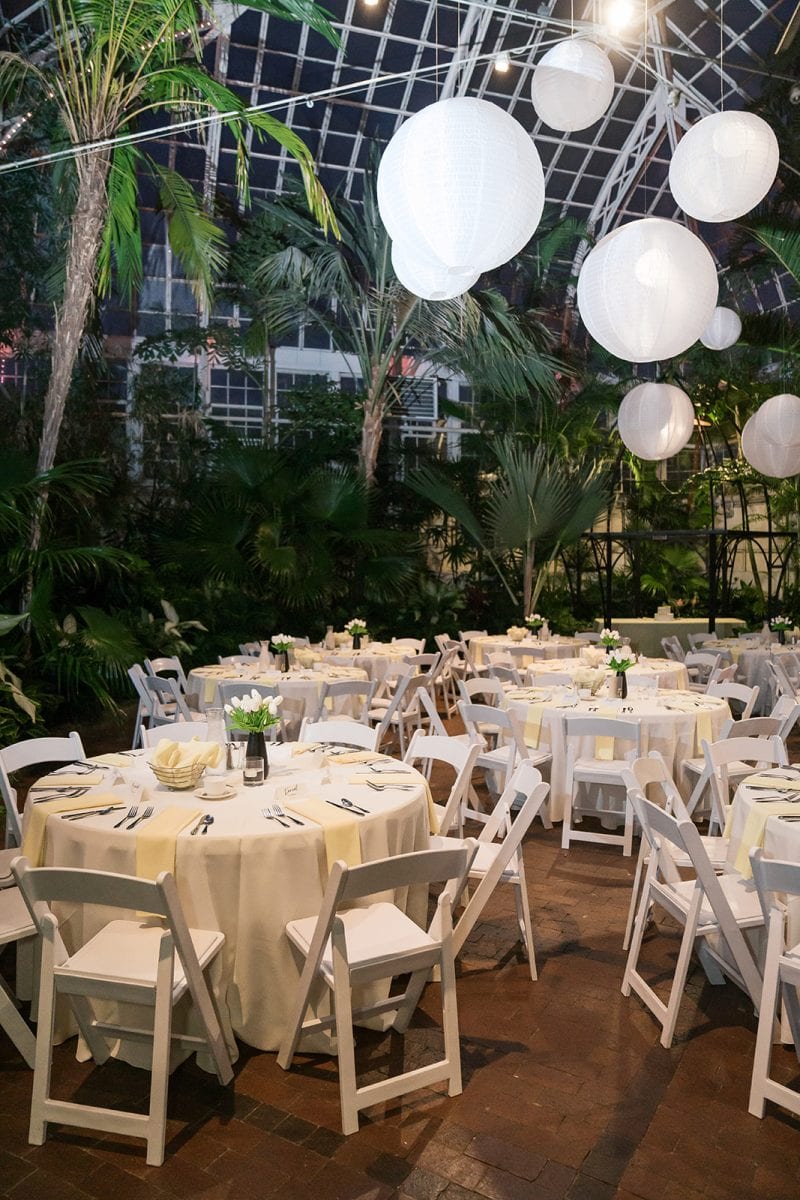 Franklin park conservatory wedding real bride Genevieve