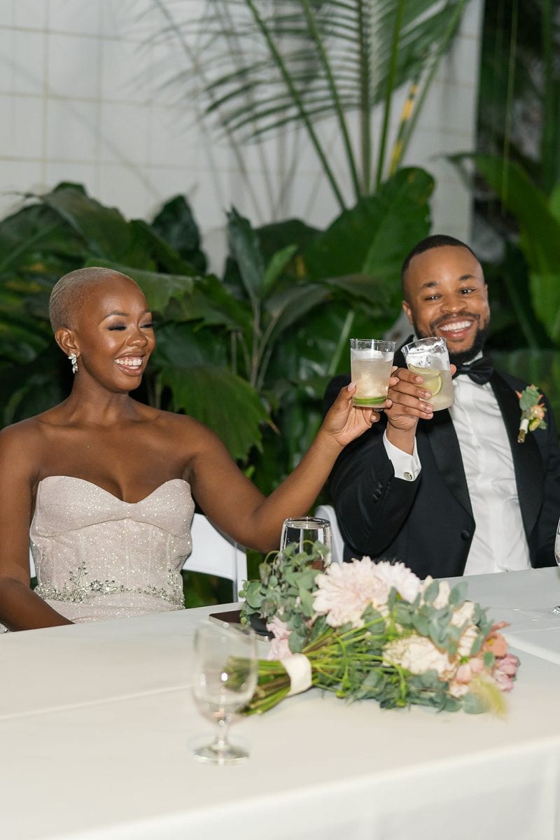Franklin park conservatory wedding real bride Genevieve