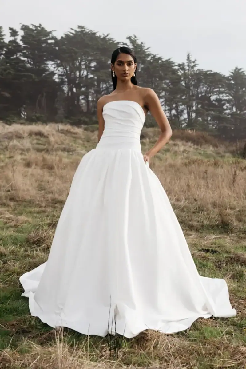 jenny yoo charlotte drop waist a-line wedding dress