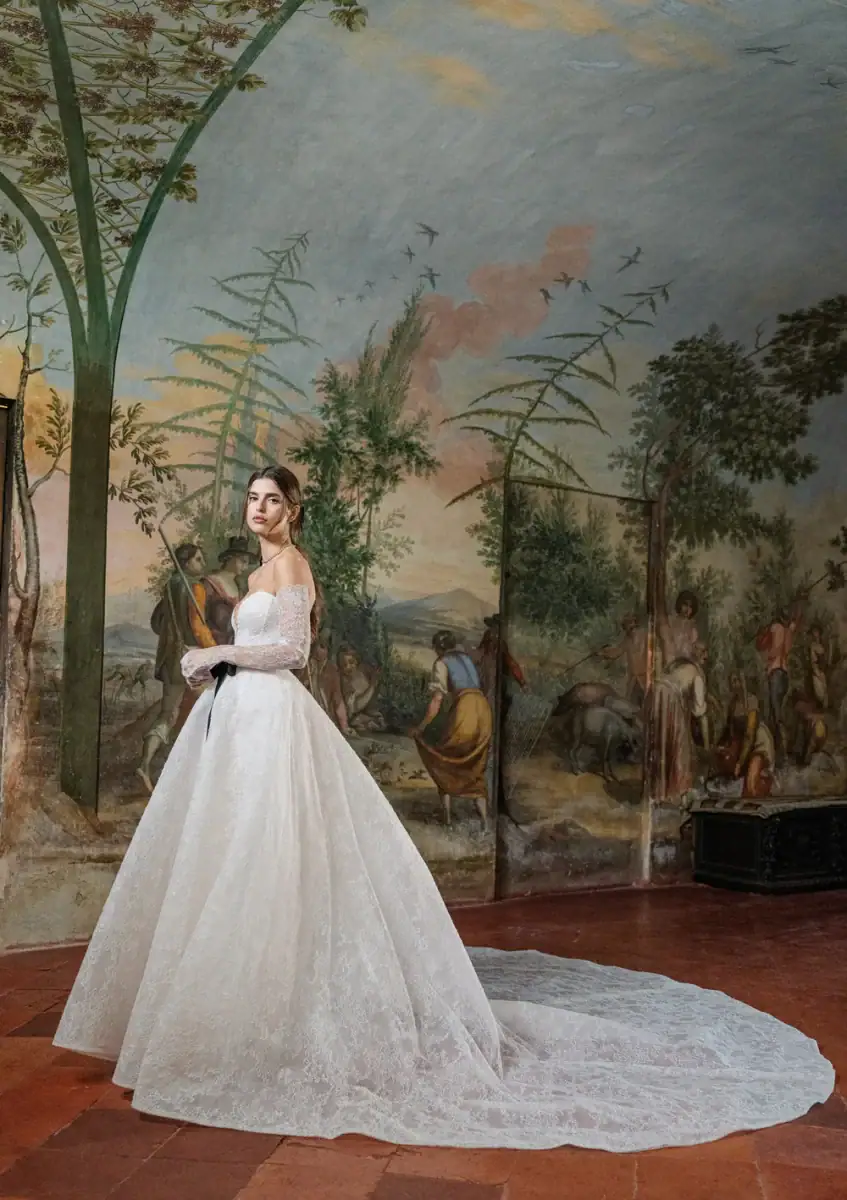 multi-piece wedding dress