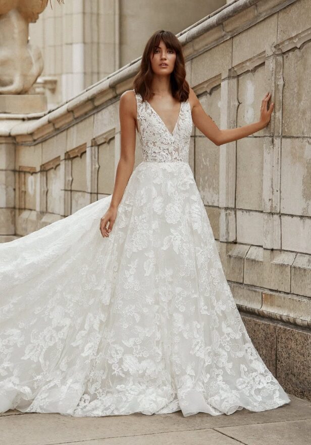 Lazaro bridal gown