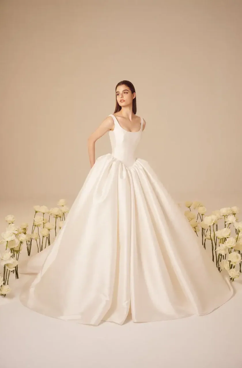 drop waist wedding dress