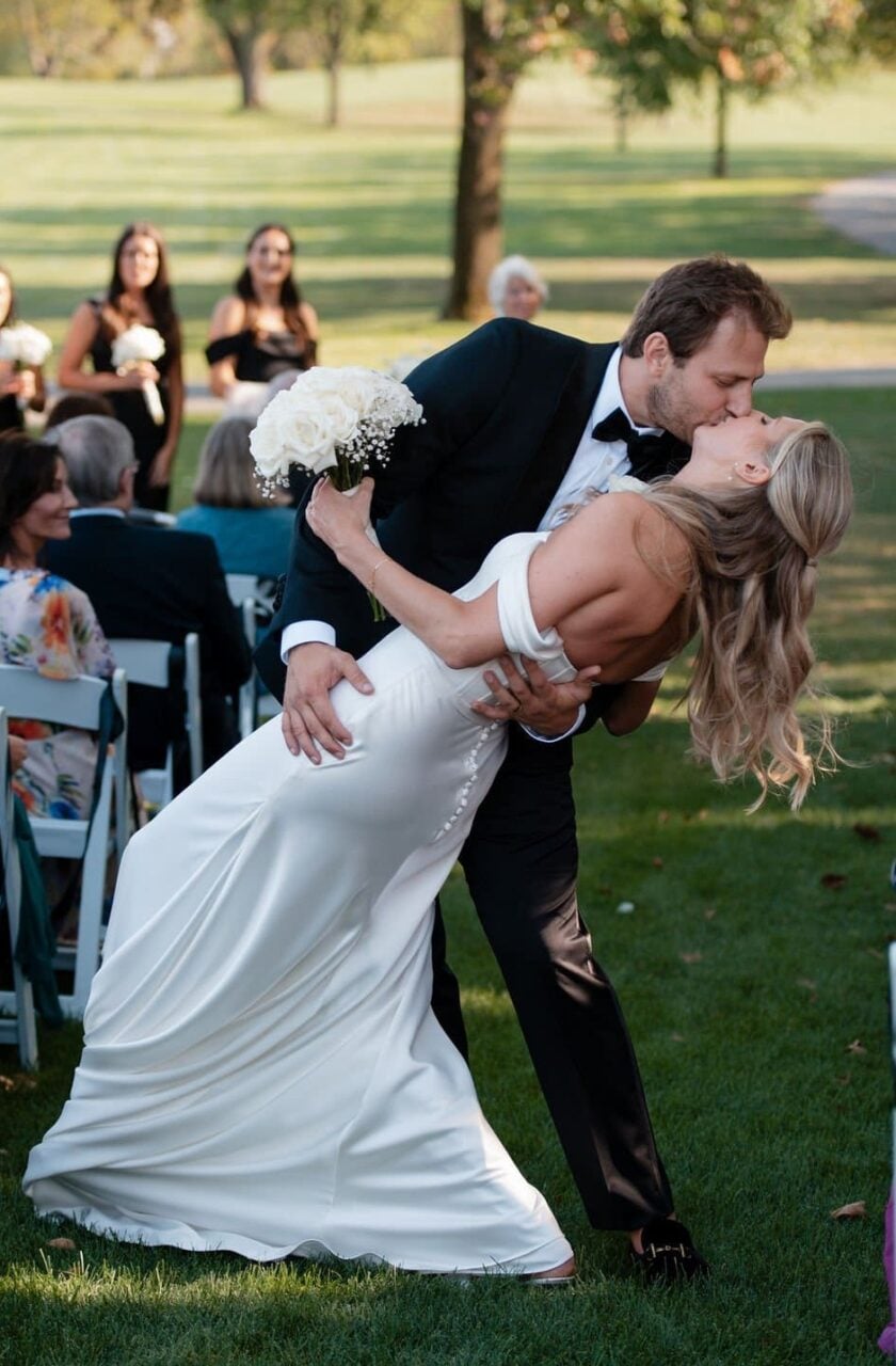 scioto country club wedding real bride halle