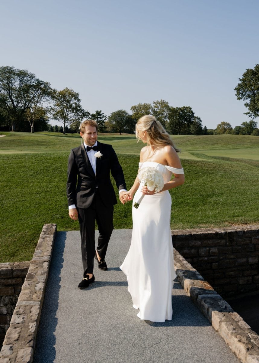 scioto country club wedding real bride halle